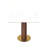 33.5" Modern Small Dining Table with Boomerang Shaped Solid Rubberwood Base, Sintered Stone Top,  Square Styles, Apartment, Kitchen Nook & Café Table for 2-4 People -1380790657