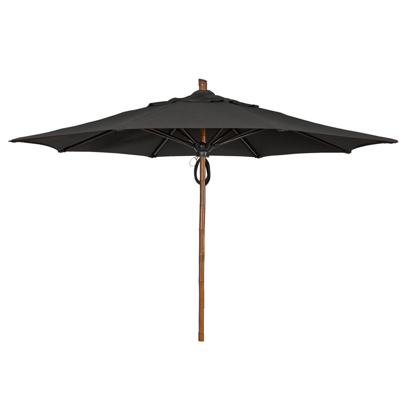 Parasol de marché octogonal 11 pi Prestige, Sunbrella® - noir