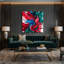 Aquarelle sur toile grise abstraite-1102804601