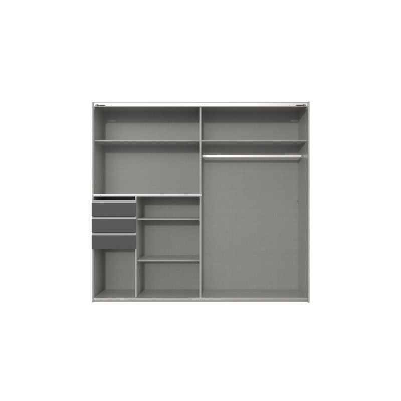 Agostini 2 Door Manufactured Wood Wardrobe