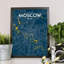 Moscow City Map - No Frame Print-1692221844