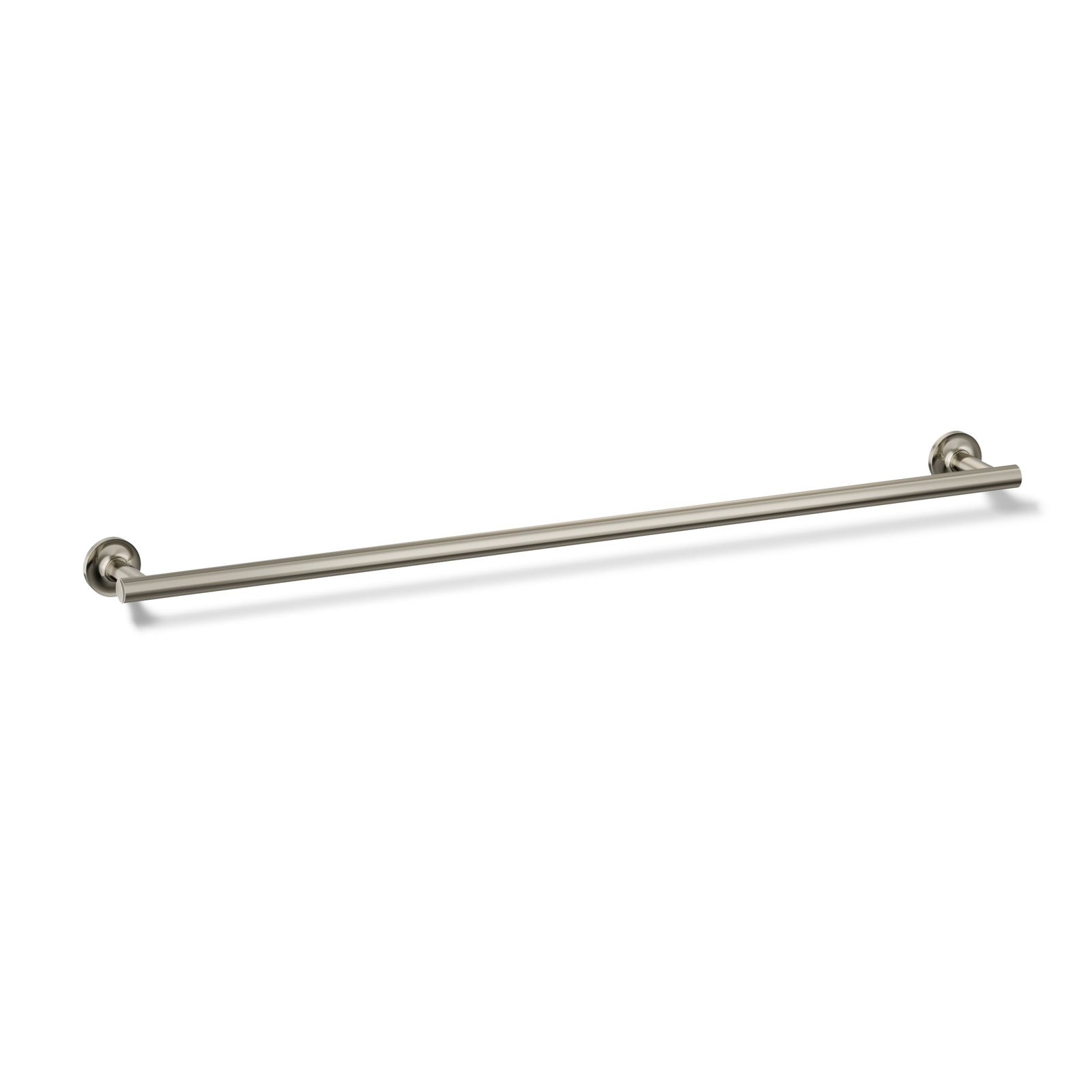 Purist 30" Wall Mounted Towel Bar, Vibrant Polished Nickel, 1.88" H x 30" L x 3.25" D