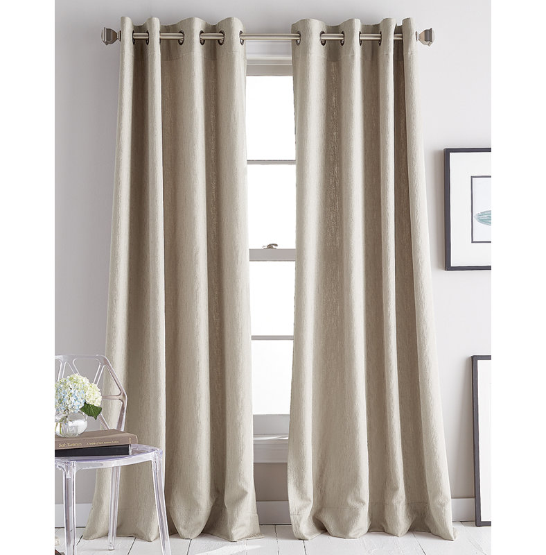 Panneau de rideau simple obscurcissant avec œillets Avenue, l 50 po x L 84 po, Lin