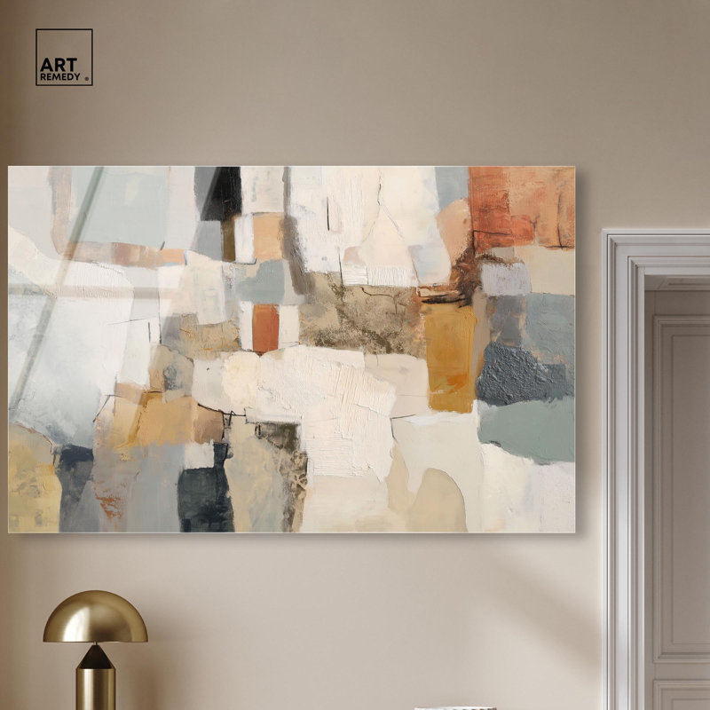 Décoration murale bohème colorée par Art Remedy, prête à être suspendue, 54 x 36, H 36 po x l 54 po