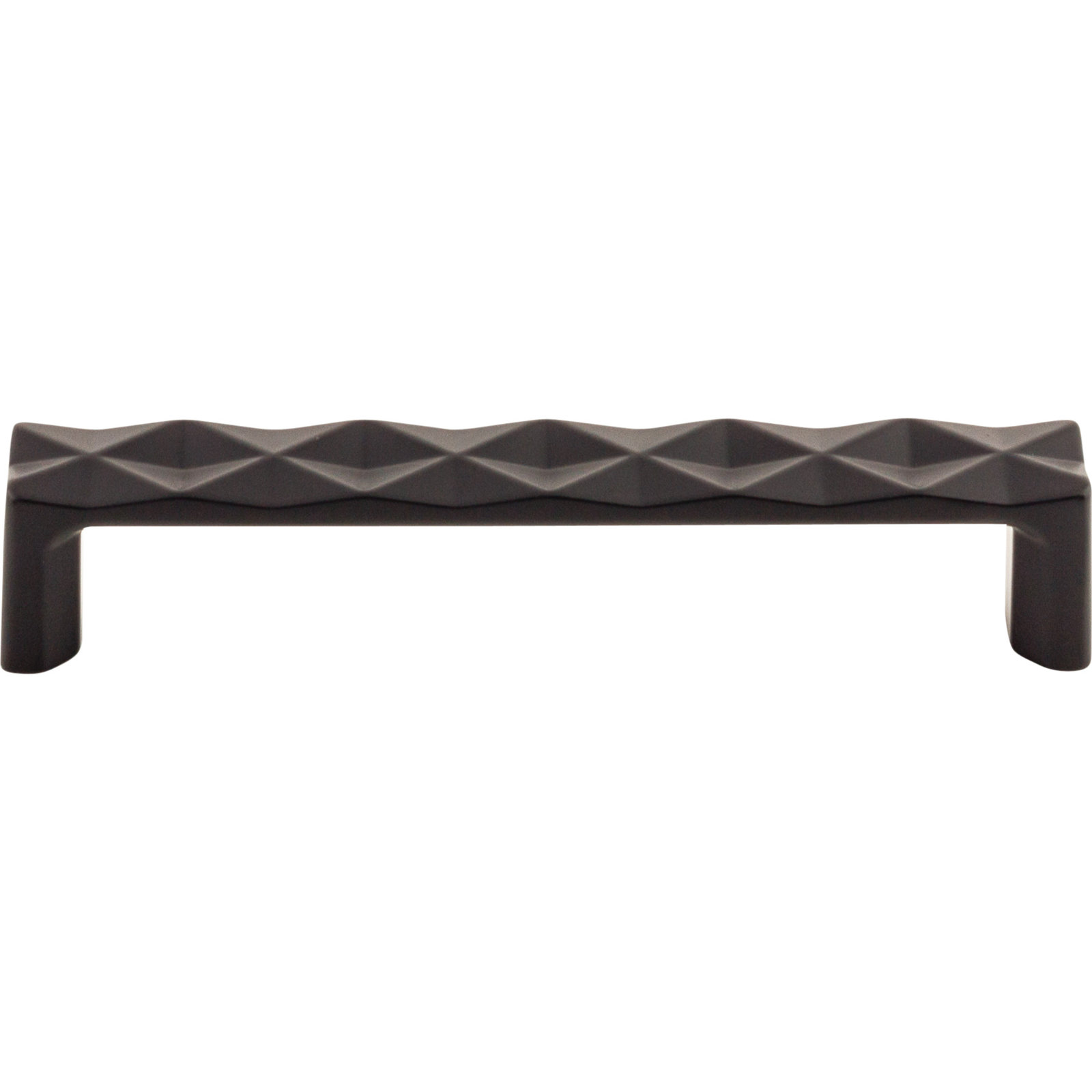 Quilted Bar Cabinet Pull, Flat Black, 5 1/16" Center to Center