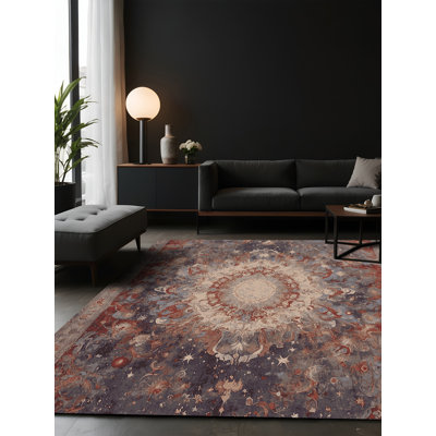 Tapis brun soyeux et moelleux