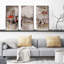New York Romance - Ensemble de 3 peintures sur toile tendue-732838699