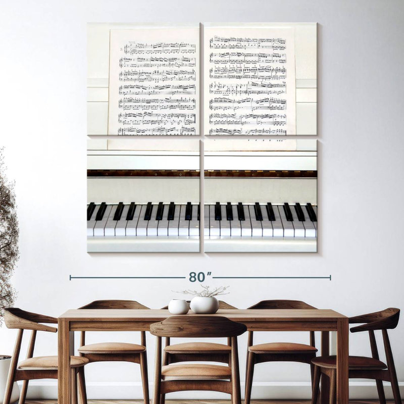Abarca Piano Lesson, 74" H x 74" W