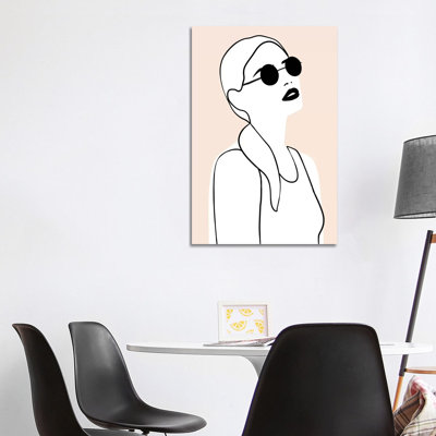 Femme 1 Piece Wrapped Canvas Wall Art