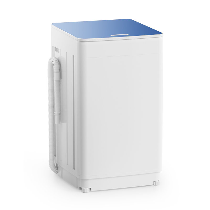 Machine à laver portable Auertech de 1,5 pi³, machine à laver entièrement automatique avec 7 programmes, 4 niveaux d'eau, verrouillage pour enfant, laveuse et sécheuse 2 en 1, laveuse compacte à chargement par le haut
