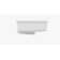 Badeloft Ramp 16.3'' Stone Rectangular Bathroom Sink with Overflow
