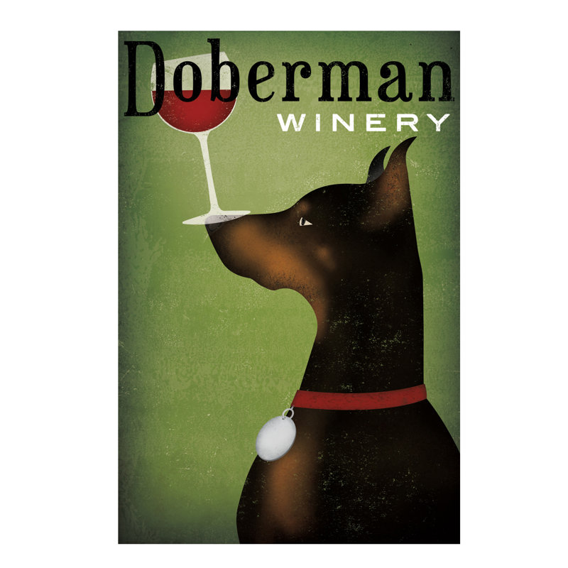 Doberman Winery by Ryan Fowler - Wrapped Canvas Print, 66.04 cm H x 45.72 cm W x 1.91 cm D