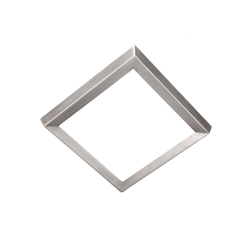 Acrylic LED Flush Mount, 1" H x 7.38" W x 7.38" D, Brushed Nickel