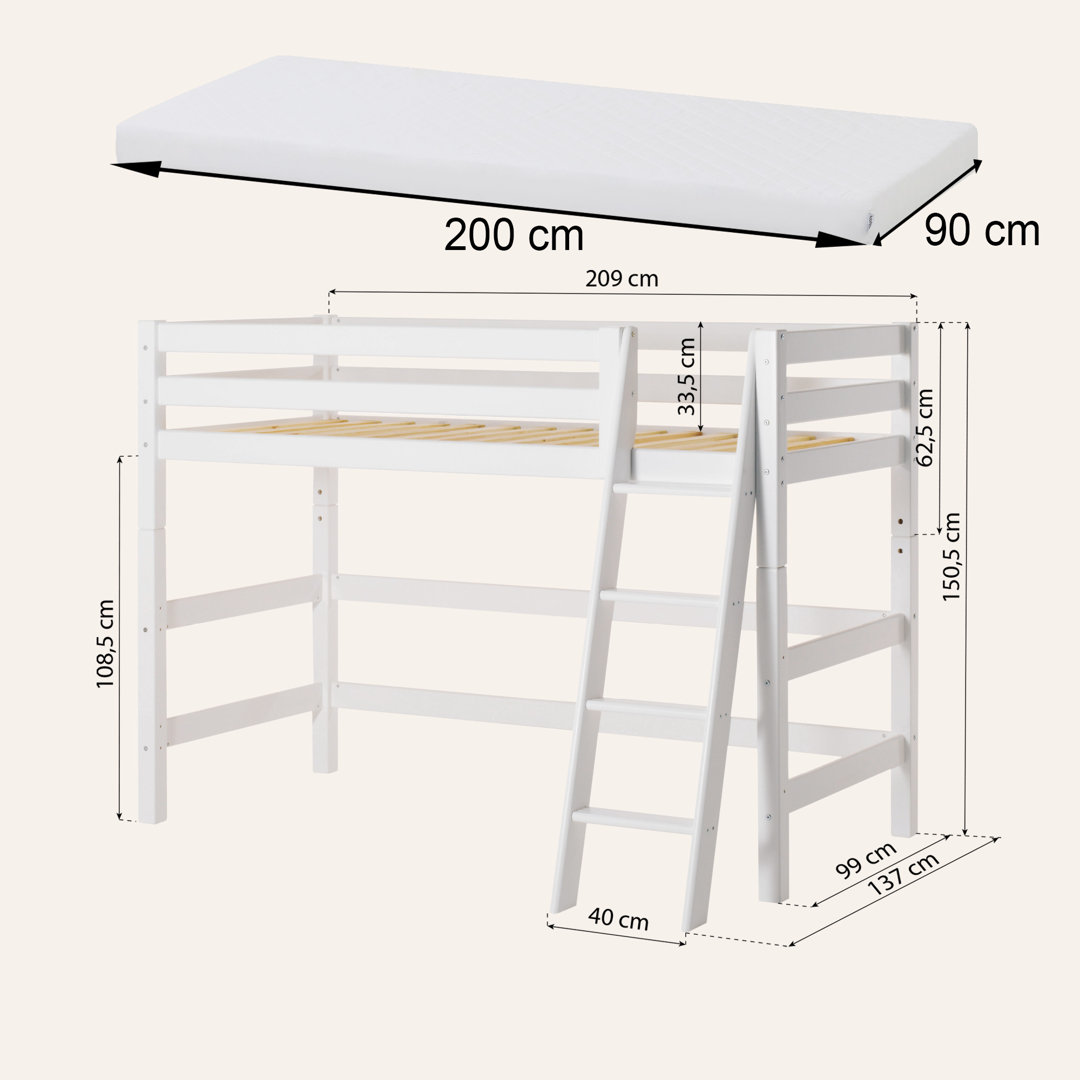 Podestbett Eco Luxury, 90 x200 cm