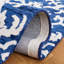 Tapis bleu marine / ivoire Vicksburg Blossom 104-194531409