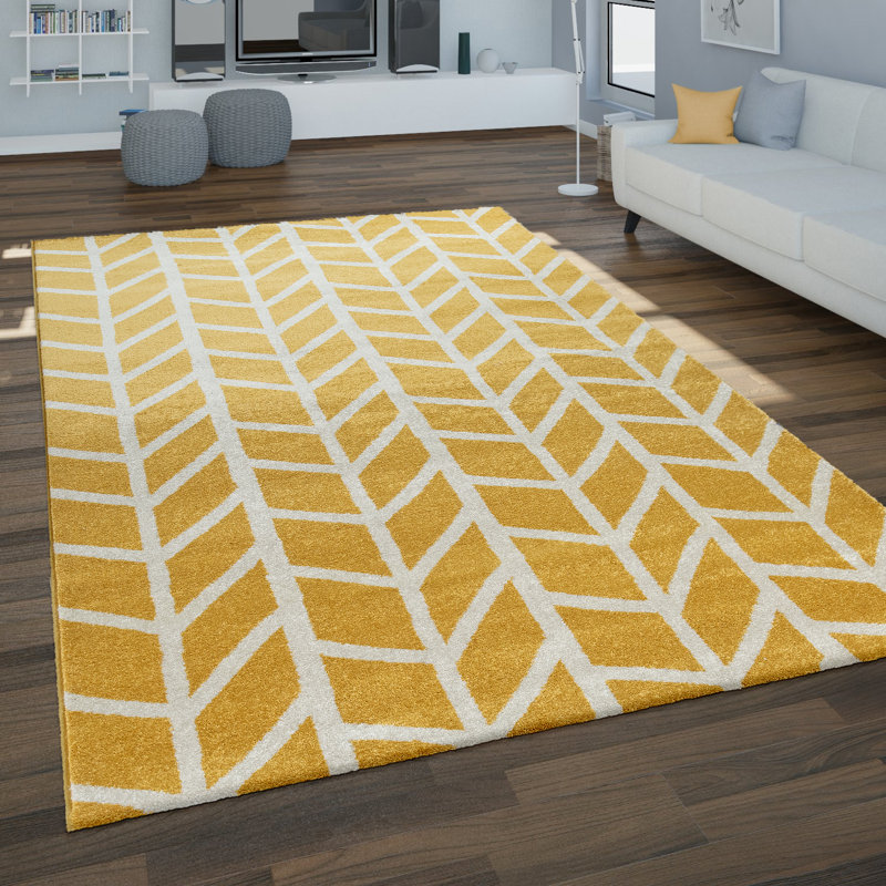 Swan Geometric Area Rug, Rectangular 80cm W x 300cm L