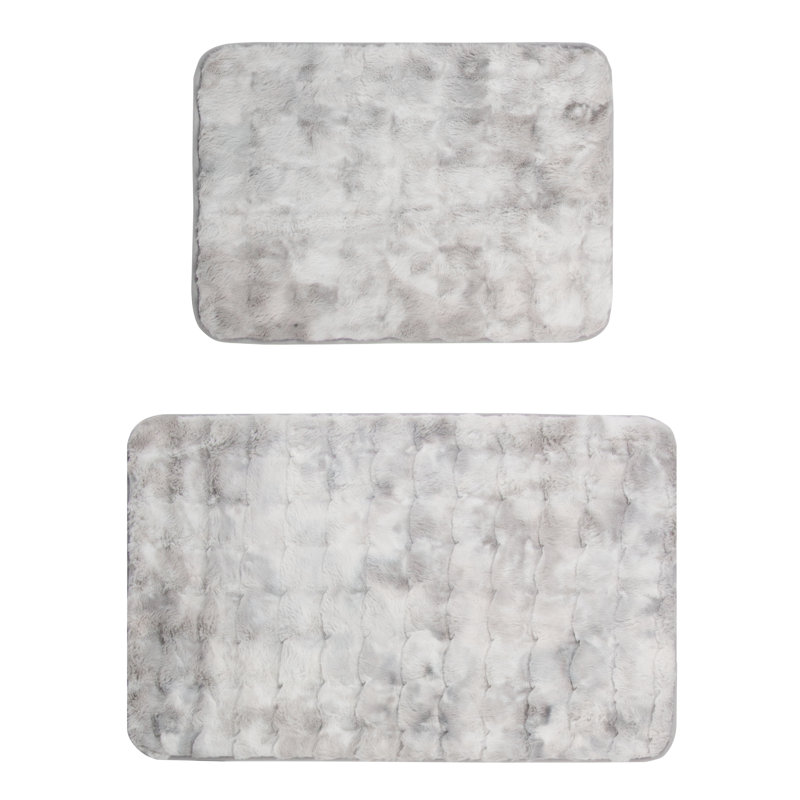 Tapis pour salle de bain Kylar, Gris