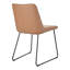 Chaise d'appoint rembourrée en cuir Luckas-1063771726