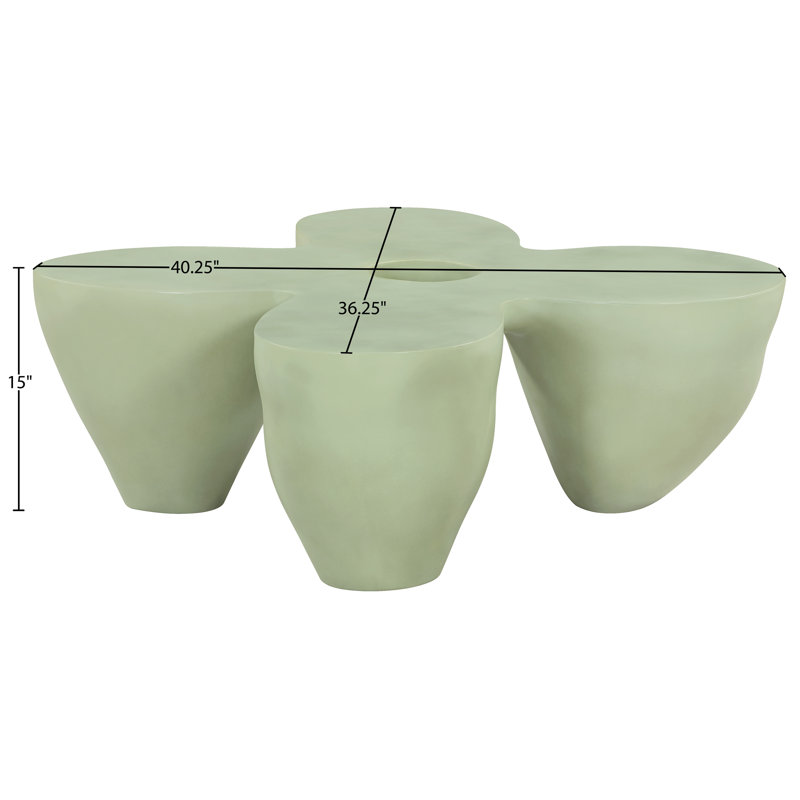 Table basse Fiore, Vert