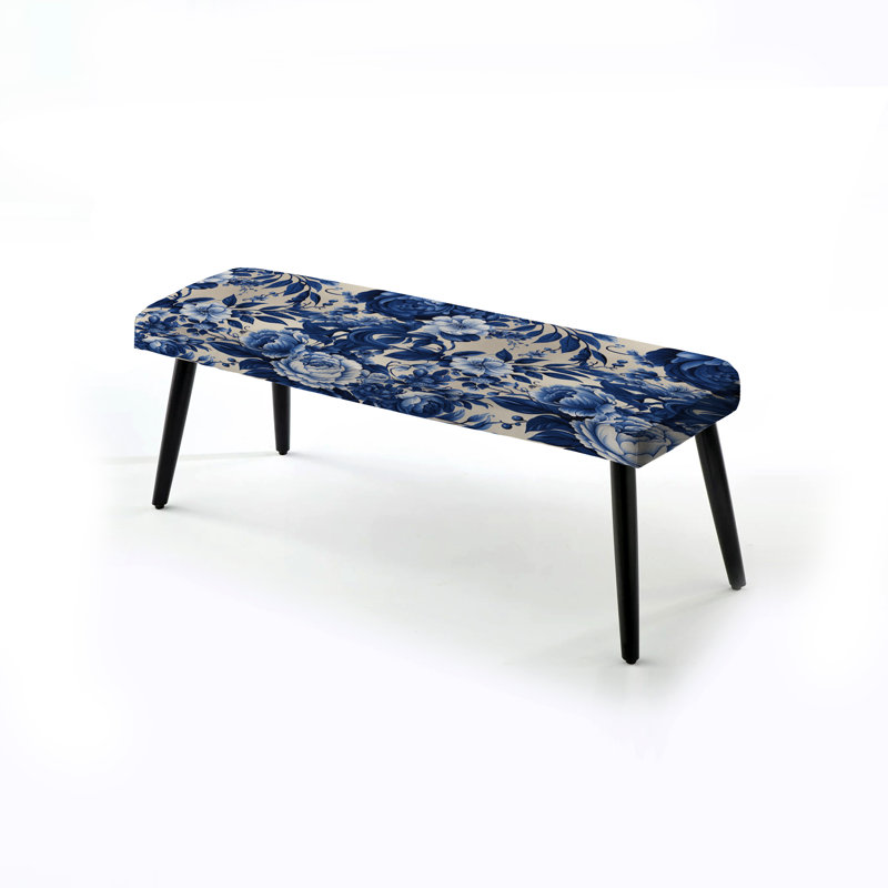 Banc victorien bleu Cobalo Cameo Whimsy