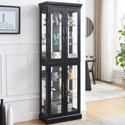 Vitrine en verre avec lumière