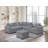 Sectional Sofa with Console Cup Holder
