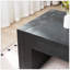 Table basse en bois, centre de table en bois d'ingénierie avec finition solide, pieds de style campagnard moderne