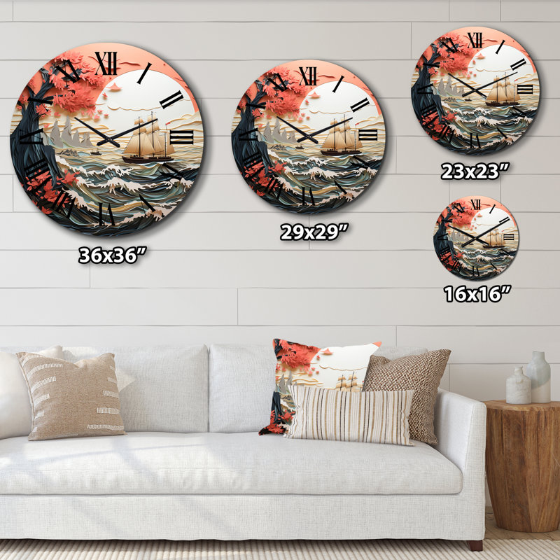 Druzy - Japanese Wall Clock, Small
