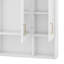 Armoire de salle de bain avec miroir, armoire à pharmacie murale avec tablettes réglables et espaces ouverts-832179734