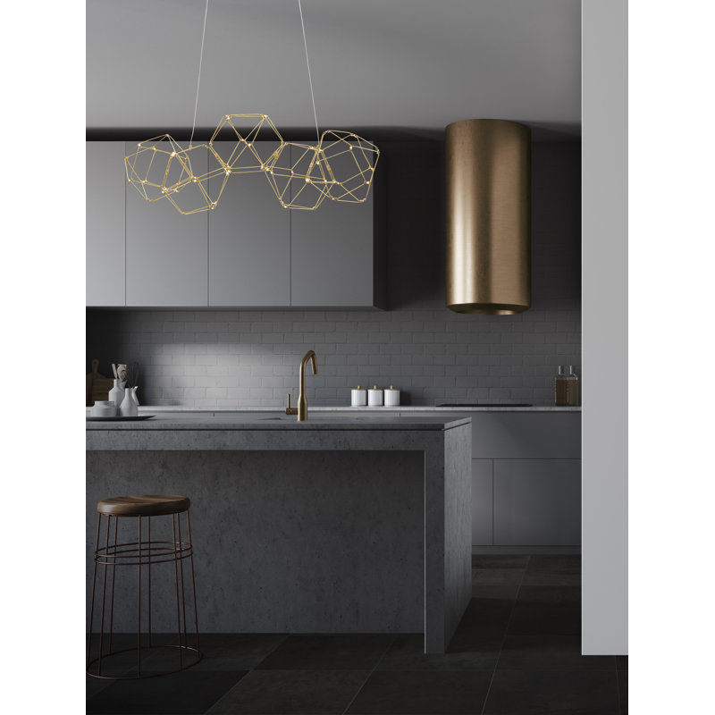- Light Gold LED Novelty Pendant
