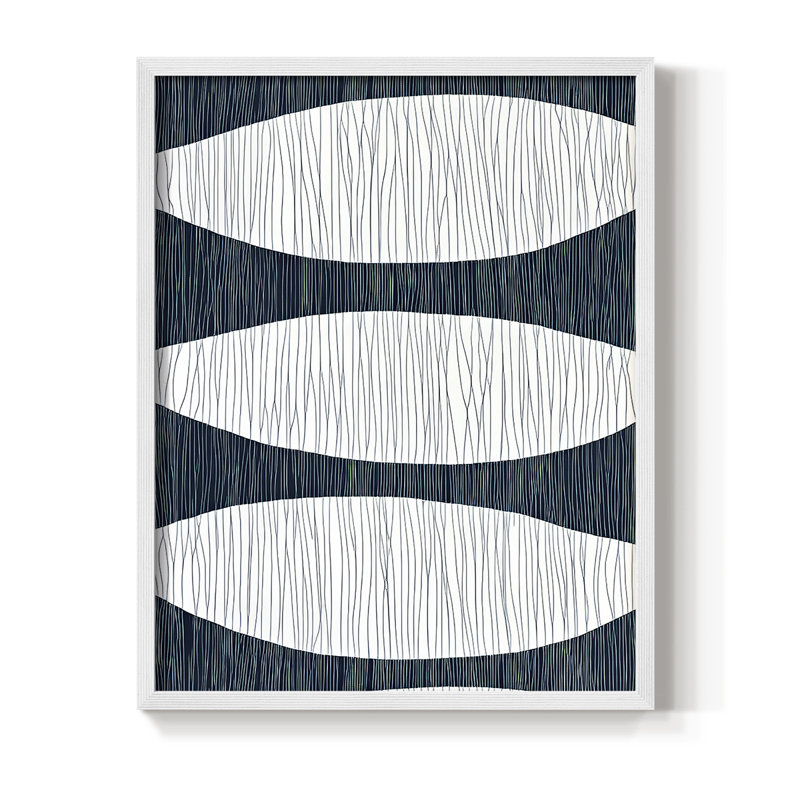 "ABSTRACT Series DCCXLVI" par J Paul, Blanc / Blanc, H 11 po x l 9 po