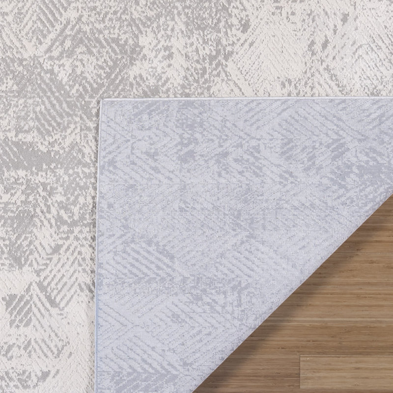 Tapis intérieur gris antidérapant Gertmenian Eden Zac, Zac gris 9 x 13