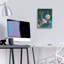  «Giraffe with Baby» par Heather Gauthier, art mural en verre acrylique, 12 po x 16 po
