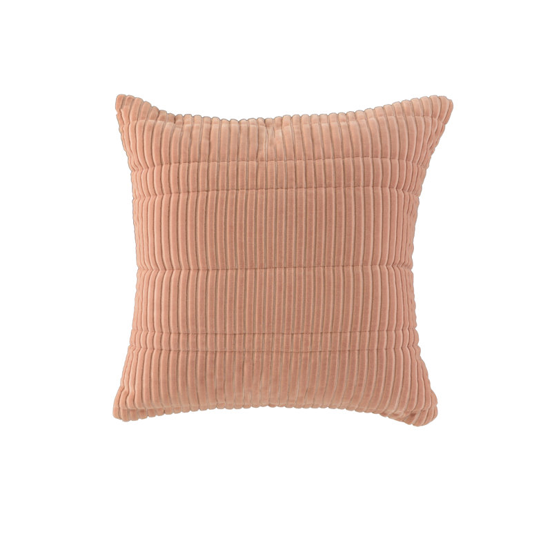 100% Cotton Throw Pillow, Down Alternative, Terracotta