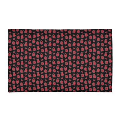Tapis noir/rose à chaud ghosts