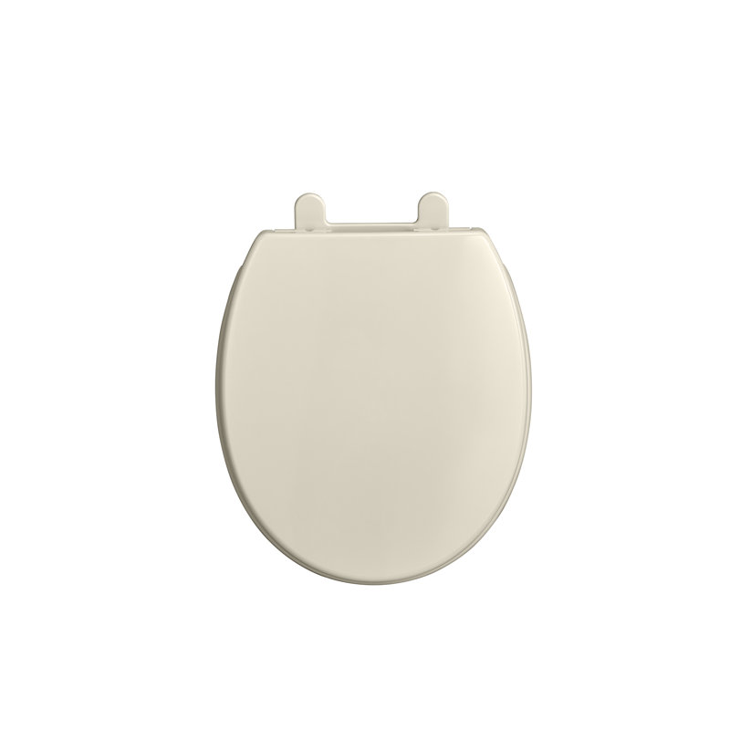 Transitional Round Toilet Seat and Lid, Linen