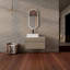 Meuble-lavabo mural de 81 cm (32 pouces) avec lavabo décoratif en céramique, panneau plat en PVC, 2 portes à fermeture amortie et 1 tiroir, emballage amovible, panneaux de particules-2082690693-2082690692