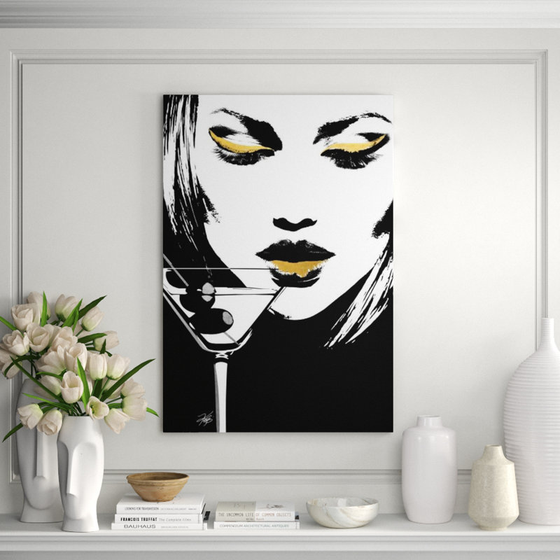 Glam Rock V Painting by Kelli Ellis, 58" H x 40" W, Glass Coat