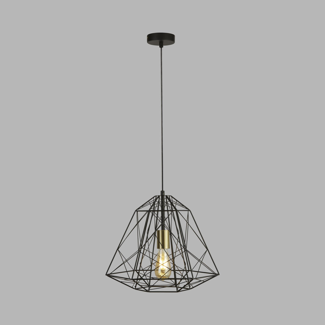 Villa 1 - Light Matt Black Geometric Pendant