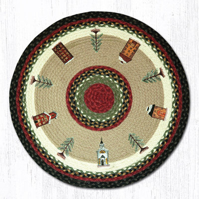  RP-338 Winter Village Round Patch 27"x27"