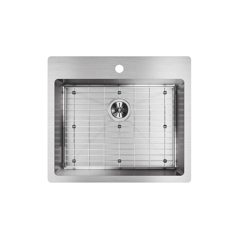 Évier de cuisine à montage double L 25 po x l 22 po Crosstown, 1 trou