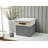 Decomomo Stackable Foldable Cube Storage  With Pu Handles Fabric Bin Set-1875270289-1875270380