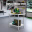 Table de préparation en acier inoxydable, 24 x 36 x 34 pouces, capacité de charge de 750 lb, table de travail en métal robuste avec 3 niveaux de hauteur réglables, poste de travail commercial pour le garage de la cuisine du restaurant-130818098