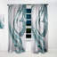 Panneau de rideau simple semi-diaphane avec passe-tringle Abstract-71850576