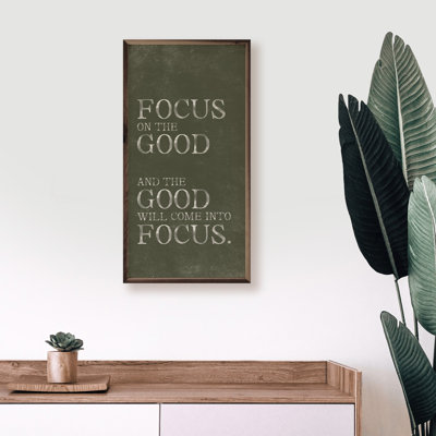 Focus On The Good Green