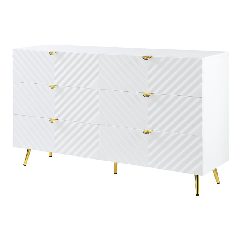Commode, finition blanche ultrabrillante