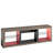 Kruszewski 70 In. TV Stand Fits TVs Up To 75 In. with LED Lights Glass Shelves and Open Storage-256153650