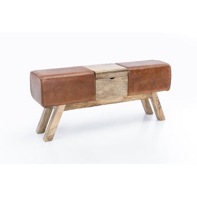 Keansburg Leather Hallway Storage Bench