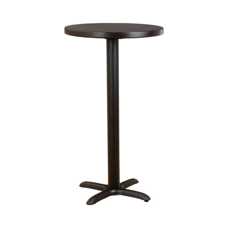 Ensemble de table haute 24 po, Brun foncé / noir