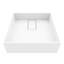 Lavabo de salle de bain vasque carré blanc mat L 15 po x l 15 po x H 5 po Bryant